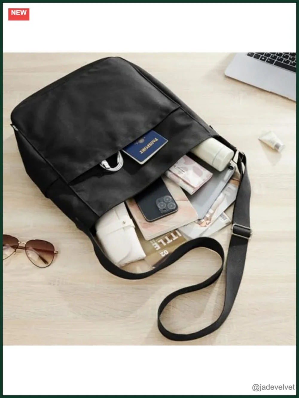 Large Canvas Tote Hobo Crossbody Bag Messenger Shoulder Handbag with Zipper